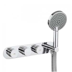 Crosswater Dial Shower Valve Twin Control with Ethos 3 Mode Shower Kit DIAL CENT 7