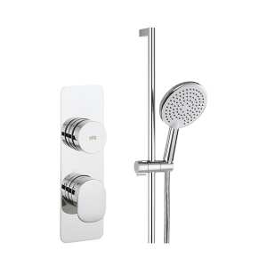 Crosswater Dial 1 Control Shower Valve with Pier Trim and Riser Rail Kit DIAL PIER 18