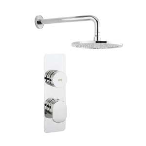 Crosswater Dial Shower Valve Single Outlet with Fixed Arm and Head DIAL PIER 8