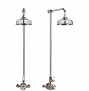 Crosswater Belgravia Thermostatic Shower Valve With 8" Fixed Head Nickel HG_SHOWERN