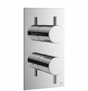 Crosswater MPRO Chrome Thermostatic 2 Way Diverter Bath Shower Valve PRO1500RC