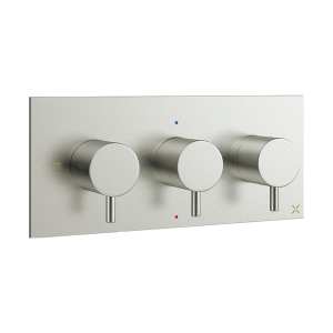Crosswater MPRO Brushed Stainless Steel Thermostatic 2 Way Diverter Shower Valve PRO2001RV