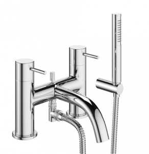 Crosswater MPRO Chrome Bath Shower Mixer Tap and Shower Kit PRO422DC