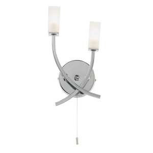Endon Havana Glass Halogen Wall Light 146 2CH