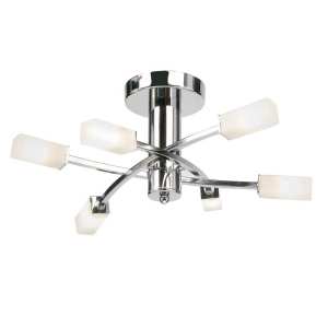 Endon Havana Multi Arm Glass Halogen Ceiling Light 146 6CH