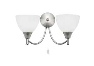 Endon Alton Glass Wall Light 1805 2SC