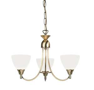 Endon Alton Multi Arm Glass Ceiling Light 1805 3AN