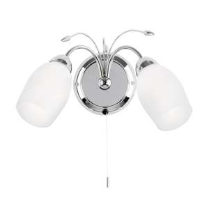 Endon Meadow Glass Wall Light 2007 2WBCH