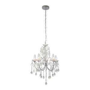 Endon Tabitha Bathroom Multi Arm Glass Halogen Ceiling Light 61384