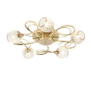 Endon Aherne Multi Arm Glass Halogen Ceiling Light 73757