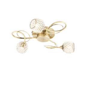 Endon Aherne Multi Arm Glass Halogen Ceiling Light 73758