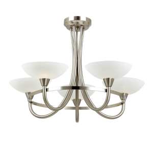 Endon Cagney Multi Arm Glass Halogen Wall Light CAGNEY 5SC