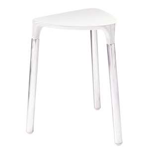 Gedy Yannis Stool White/Chrome 2172 02