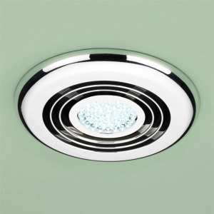 HIB Cyclone Chrome Illuminated Ceiling Fan 32700