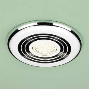 HIB Cyclone Wet Room Inline Fan Warm White LED 33700