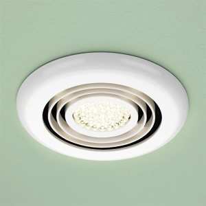 HIB Cyclone Wet Room Inline Fan Warm White LED 33800