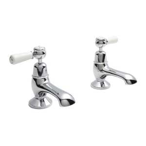 Hudson Reed White Topaz With Lever Bath Taps BC302DL