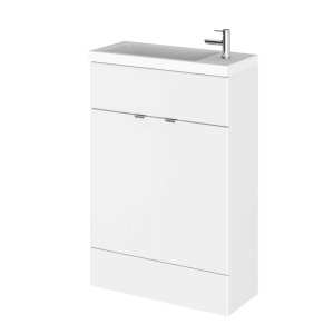 Hudson Reed Fusion White Gloss 600mm Slimline Vanity Unit and Basin CBI106