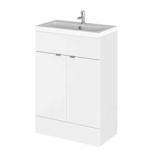 Hudson Reed Fusion White Gloss 600mm Vanity Unit and Basin CBI107