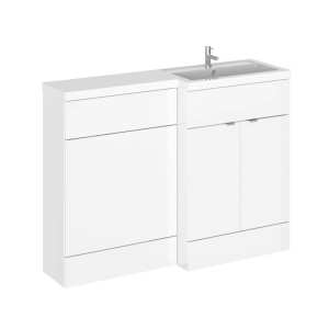 Hudson Reed Fusion White Gloss 1200mm RH Combination Furniture Unit and Basin CBI110