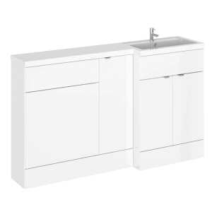 Hudson Reed Fusion White Gloss 1500mm RH Combination Furniture Unit and Basin CBI114