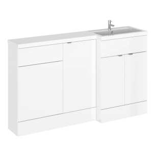 Hudson Reed Fusion White Gloss 1500mm Combination Furniture Unit and Basin CBI116