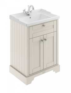 Hudson Reed Old London Timeless Sand 600mm Unit And Basin (1 Tap Hole) LOF403