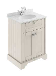 Hudson Reed Old London Timeless Sand 600mm Unit And Basin (1 Tap Hole) LOF423