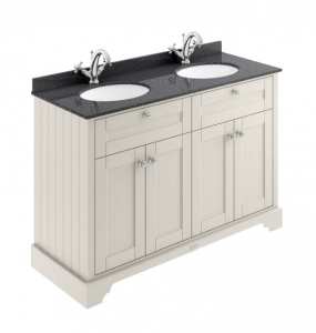 Hudson Reed Old London Timeless Sand 1200mm Unit And Double Basin (1 Tap Hole) LOF463