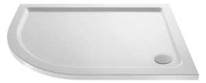 Nuie Offset Quadrant Shower Tray 900x760mm LH NTP101