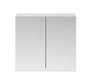 Hudson Reed Gloss White 800mm Mirror Unit (50/50) OFF119