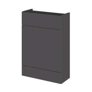 Hudson Reed Grey Gloss 600mm Slimline WC Unit OFF947