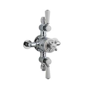 Hudson Reed White Topaz Triple Thermostatic Shower Valve TSVT102