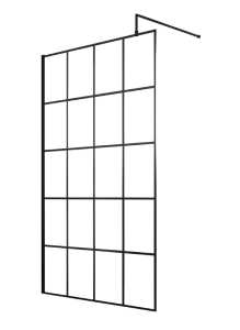 Hudson Reed Wetroom Screen And Support Bar 1200mm WRSF12
