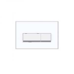 Kartell Keytec White Glass Flush Plate
