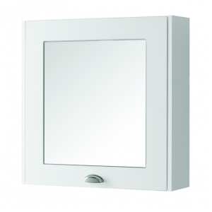 Kartell Astley 600mm Matt White Mirror Cabinet FUR504AS