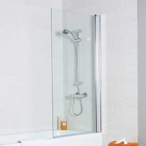 Kartell Koncept Straight Bath Screen Square Edge 1400 x 780 KONSSS