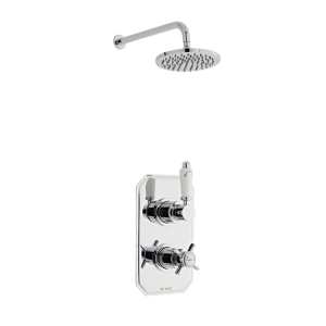 Kartell Klassique Thermostatic Concealed Shower with Fixed Overhead Drencher Chrome SHO042KL SHO083DE
