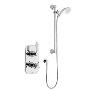 Kartell Klassique Thermostatic Concealed Shower with Adjustable Slide Rail Kit Chrome SHO042KL SHO100SR SHO092OE