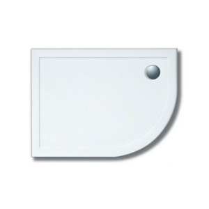 Lakes 1200 x 800 Stone Resin Offset Quadrant Shower Tray Low Profile RIGHT HAND