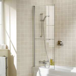 Lakes Square Bath Shower Screen 800mm (8mm Glass)