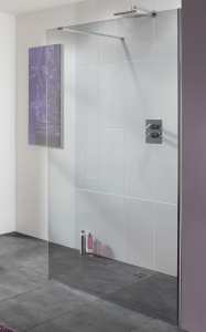 Lakes Coastline Cannes Walk In Glass Shower Panel 1400mm 8mm