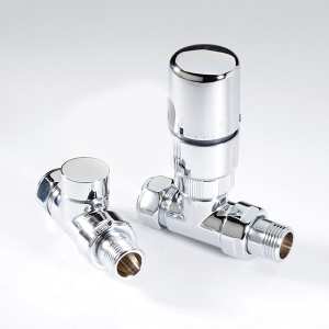 MHS Radius 15mm Straight TRV Valve Chrome