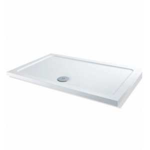 MX Elements Rectangular Flat Top Stone Shower Tray 1100 x 800mm