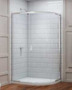 Merlyn 8 Series 900 x 760 1 Door Offset Quadrant Shower Enclosure