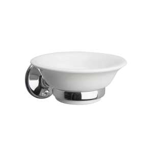 Miller Stockholm Ceramic Soap Dish And Holder Chrome 630C