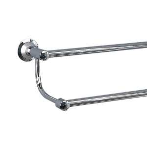 Miller Metro Double Towel Rail 655mm Chrome and Satin Chrome 6327C S