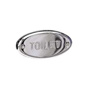 Miller Classic Toilet Sign Chrome 722C