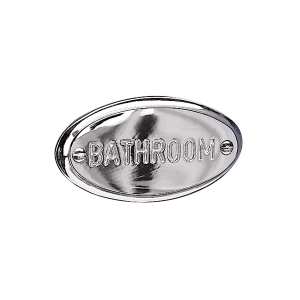 Miller Classic Bathroom Sign Chrome 723C
