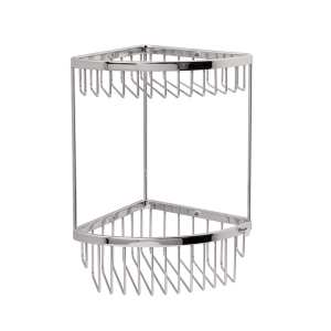 Miller Classic Corner Basket Two Tier Chrome 855C